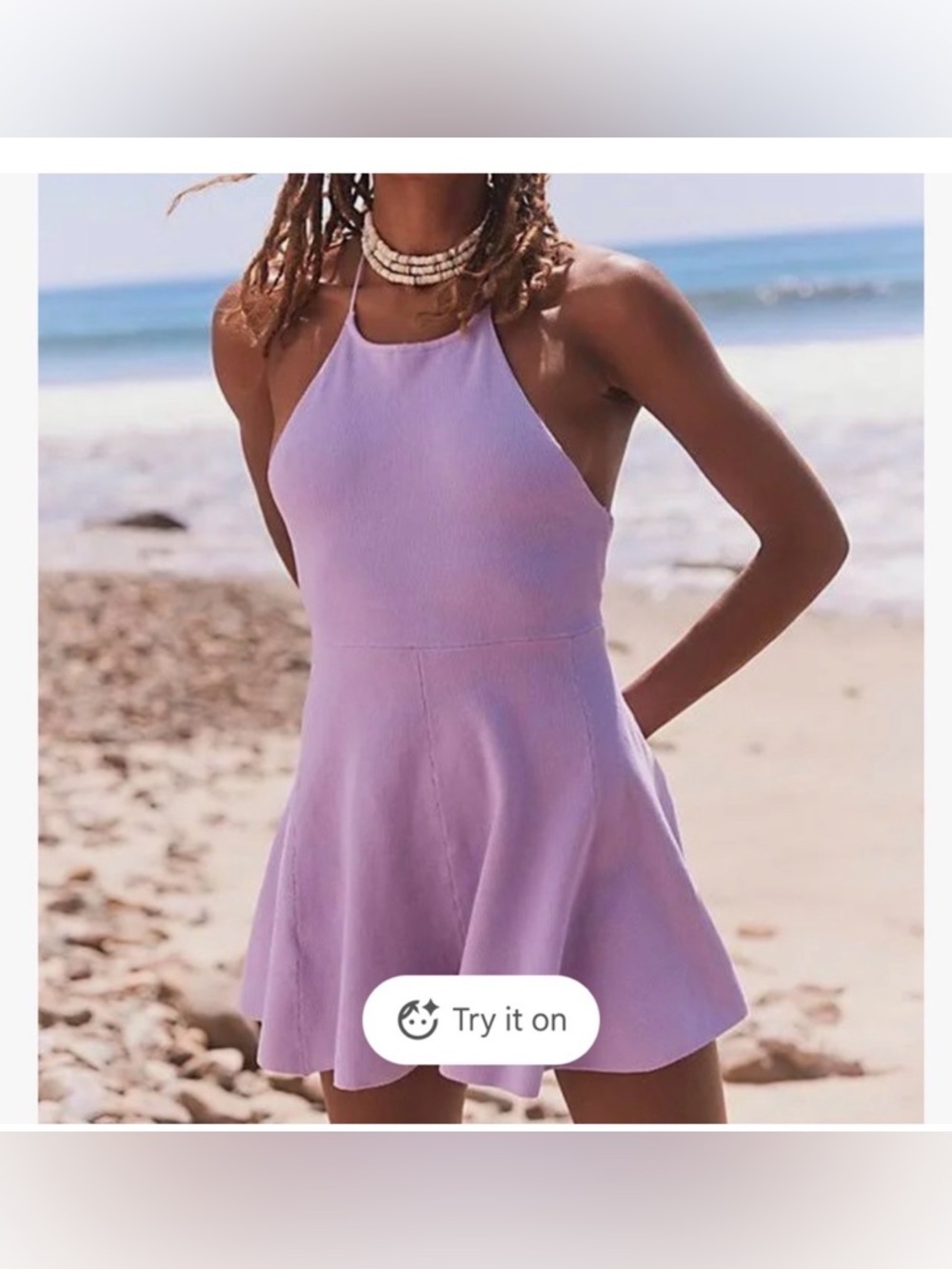 Free People Beach Seashell Sweater Romper